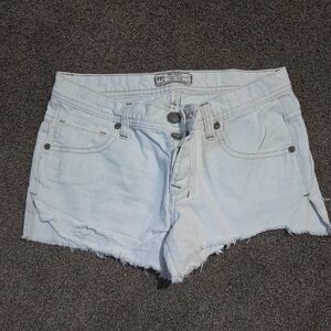 Free People Light Blue Jean Shorts